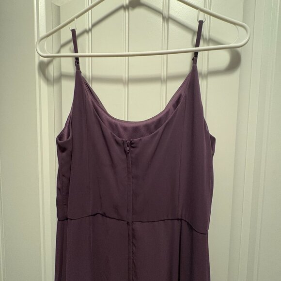 David's Bridal Bridesmaid Dress - Style #F20235 - Color: Plum - Size: 14 - Picture 5 of 6